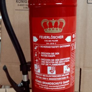 König 6 kg Pulverlöscher Auflade. 10 LE DIN EN3